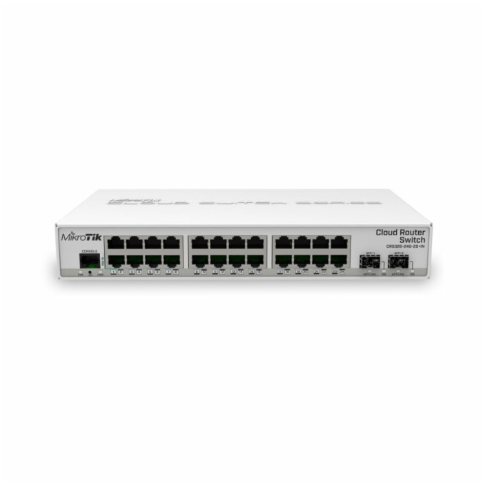 STIKALO 24-PORT + 2x SFP Mikrotik CRS326-24G-2S+IN Managed (CRS326-24G-2S+IN) STIKALO 24-PORT + 2x SFP Mikrotik CRS326-24G-2S+IN Managed (CRS326-24G-2S+IN)