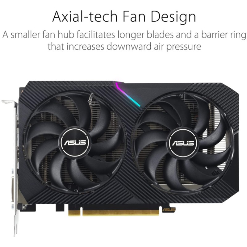 Grafična kartica nVidia RTX3050 Asus Dual V2 - 8GB GDDR6 (90YV0GH7-M0NA00)