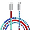 Kabel USB-C (m) => USB-C (m) 2.0 1,0m 60W 3A/20V 480Mbps pletenj ovoj pisan LogiLink (CU0480) LOGILINK Kabel USB-C (m) => USB-C (m) 2.0 1,0m 60W 3A/20V 480Mbps pletenj ovoj pisan LogiLink (CU0480)