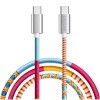 Kabel USB-C (m) => USB-C (m) 2.0 1,0m 60W 3A/20V 480Mbps pletenj ovoj pisan LogiLink (CU0483) LOGILINK Kabel USB-C (m) => USB-C (m) 2.0 1,0m 60W 3A/20V 480Mbps pletenj ovoj pisan LogiLink (CU0483)
