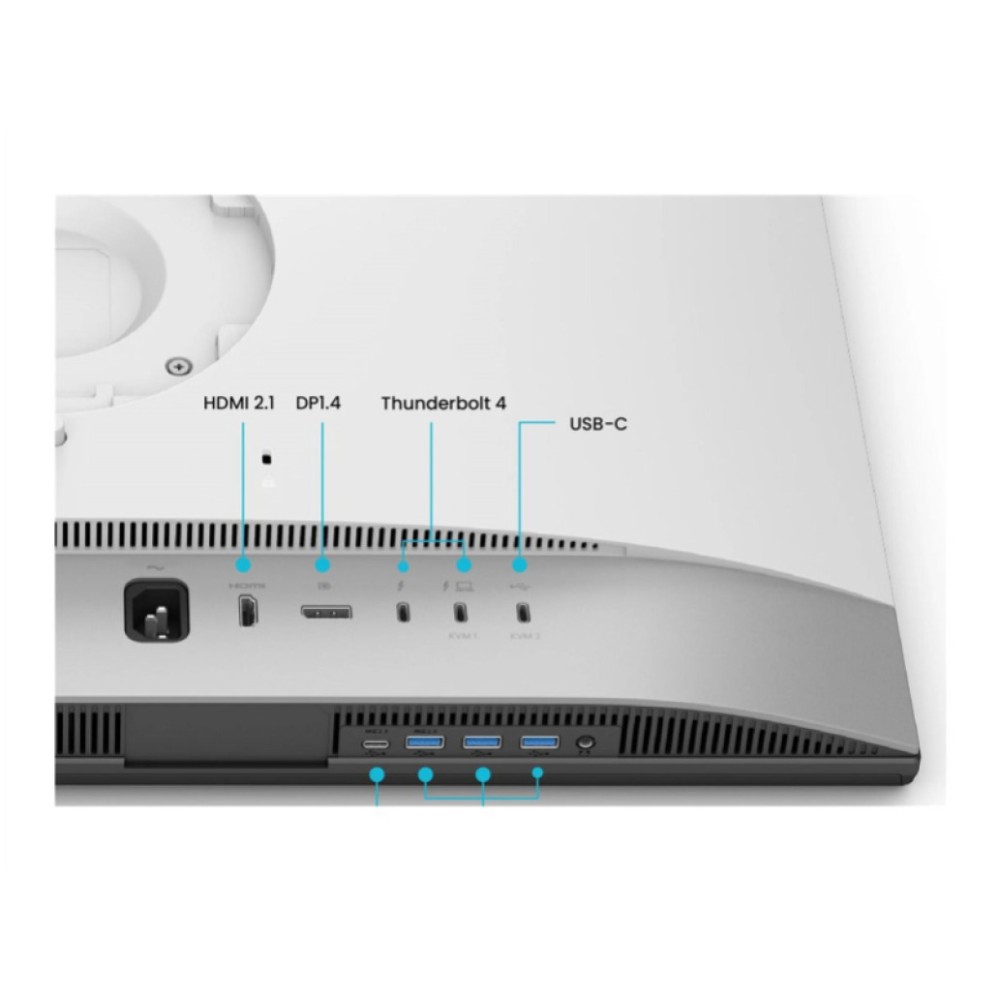 Monitor BenQ 68,6 cm (27) PD2730S 5120x2880 IPS 5ms HDMI DisplayPort Thunderbolt4 USB-C 90W TB4-Out 3xUSB3.2 USB-C-Out Pivot Zvočniki 2x3W  DCI-P3-98% KVM HDR400