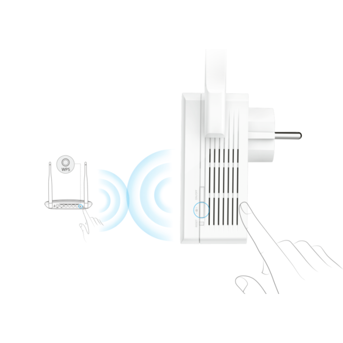TP-LINK WA860RE 300Mbps WiFi Range Extender z vtičnico TP-LINK WA860RE 300Mbps WiFi Range Extender z vtičnico